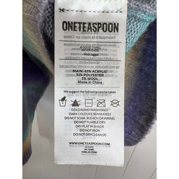 NWT Free People x One Teaspoon Gradual Dusk Sweater Size Large - Picture 10 of 10